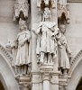 Carvings on the Westside of the Parliament building - Budapest, Hungary. : Hungary