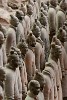 The Terracotta Army (pit 1) in Xi'an. : China