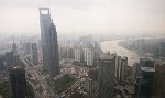 View from the 468 m high Oriental Pearl TV Tower, Shanghai. : China